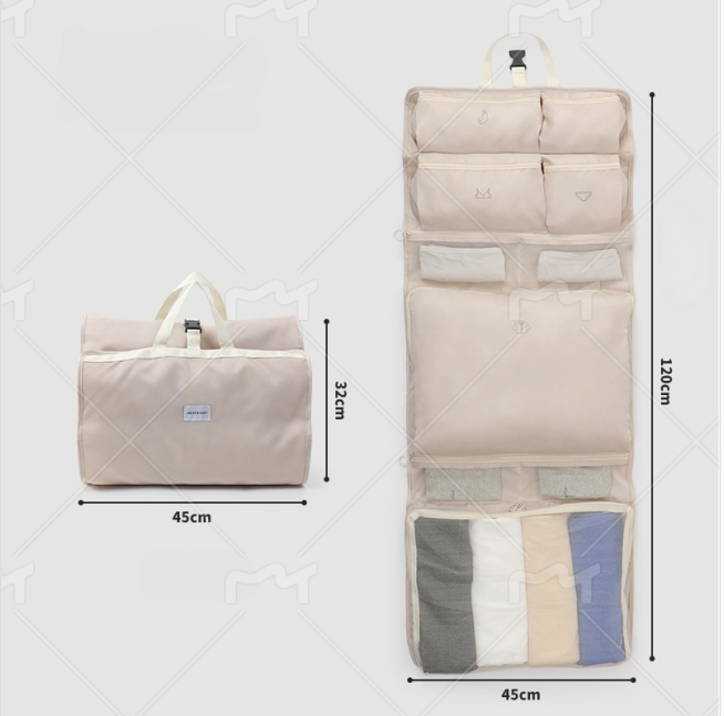 Portable Travel Organizer Bag for Clothes, Underwear, and Briefs - 10-in-1