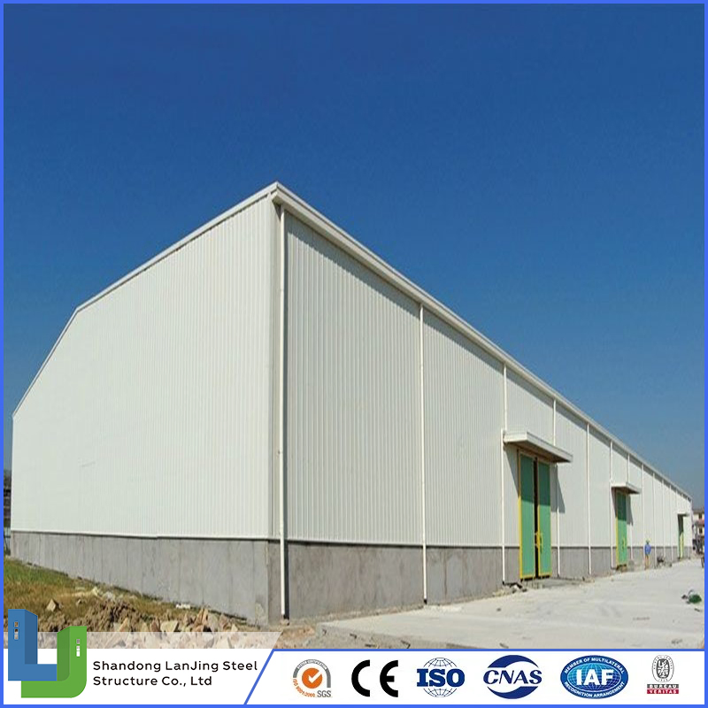 Welded H Column Slope Roof Steel Structure Building Workshop