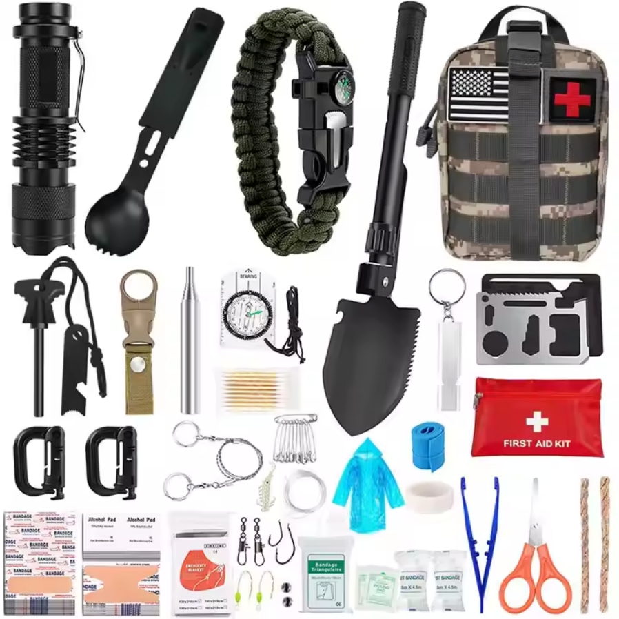 Outdoor Portable Emergency First Aid Kits Hiking Fishing Tools Survival Gear Kit