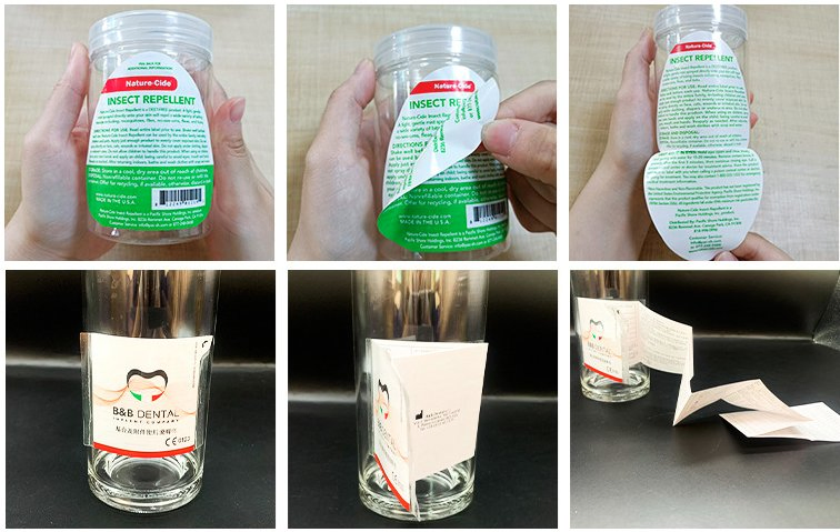 Customized Multi-Layer Label Double-Layer Label Two Sides Printing Adhesive Labels