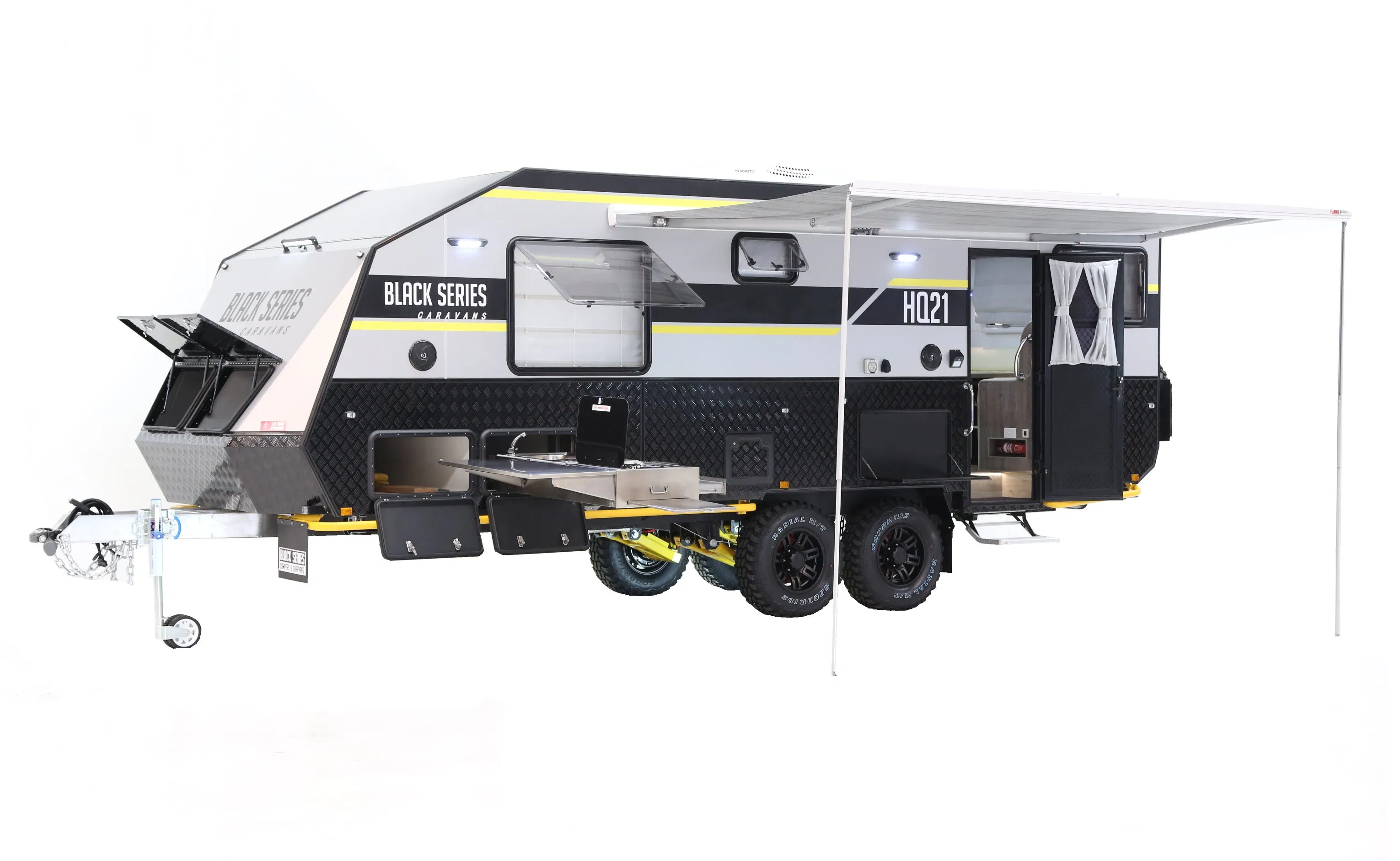 Best Selling Factory Supply Black Series 21FT Modern Caravan