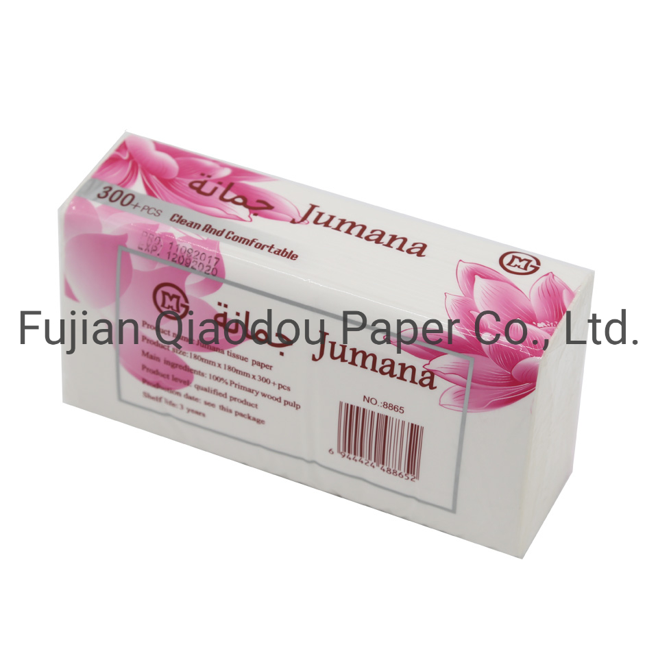 Factory Price Support Customization Printed 18*18cm Facial Tissue Paper