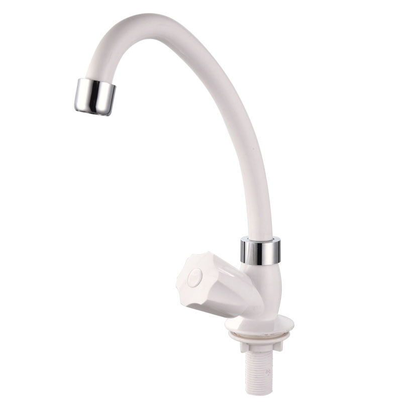 Cheap Good Chromed Plastic Sink Kitchen Basin Water Faucet in ABS (JY-1198)