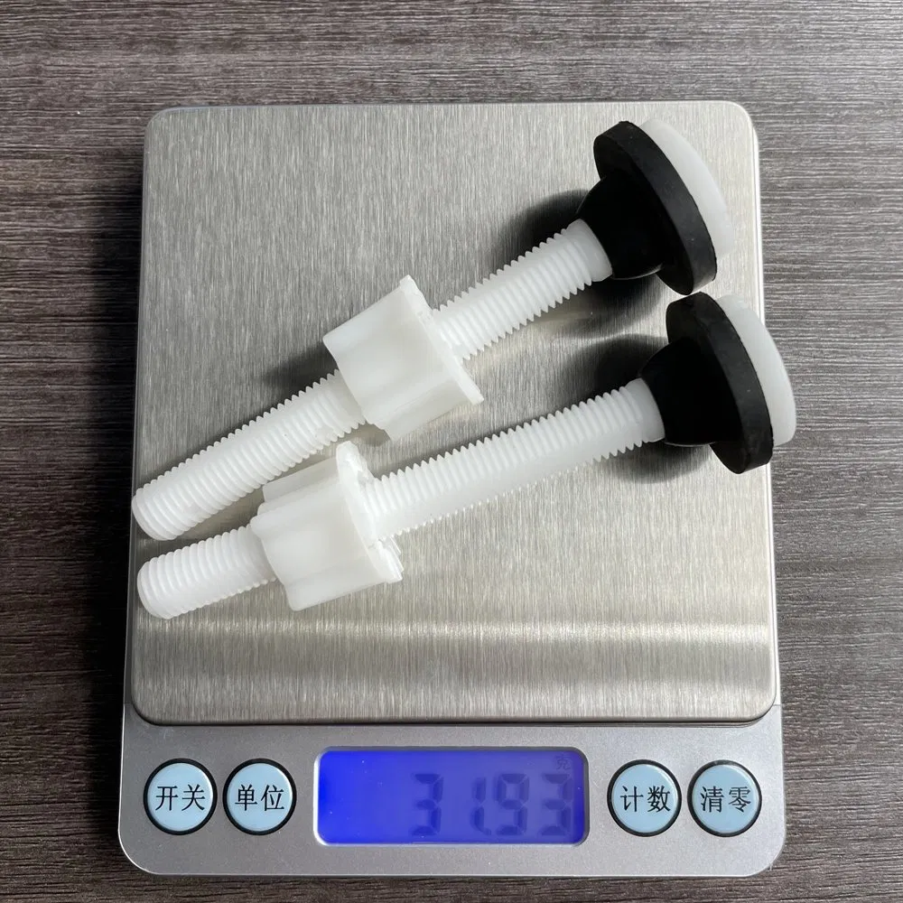 Russian Construction Accessories Plastic Bolt Toilet Seat Fixing Fitting M10 Toilet Cistern to Bowl Bolts