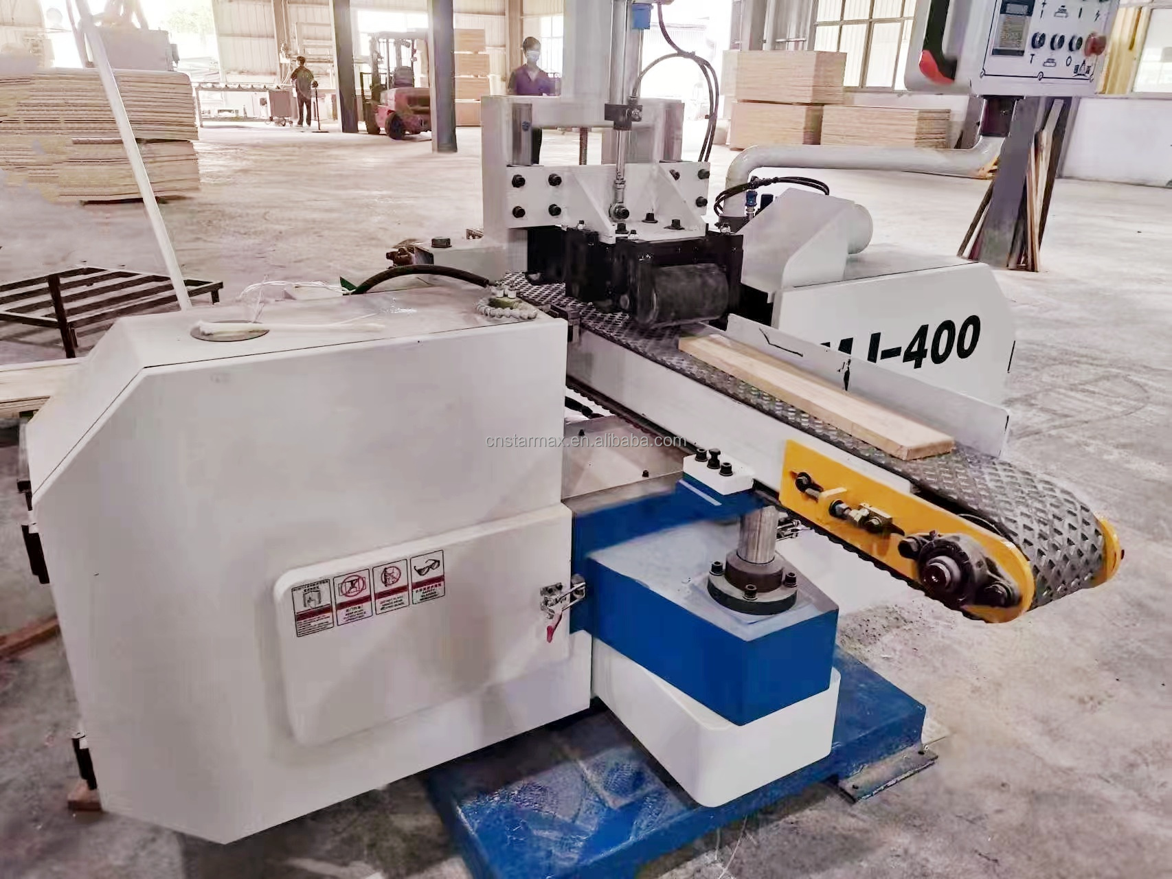 Ленточнопильный станок по дереву промышленный горизонтальный усиленный