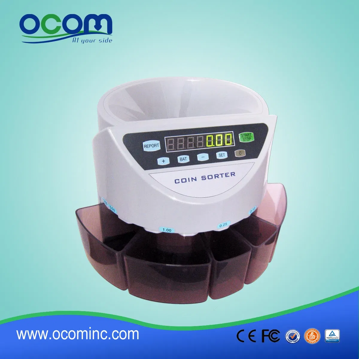 CS900 Plastic Coin Counter Sorter Machine for Israel Colombia Mexico Currency