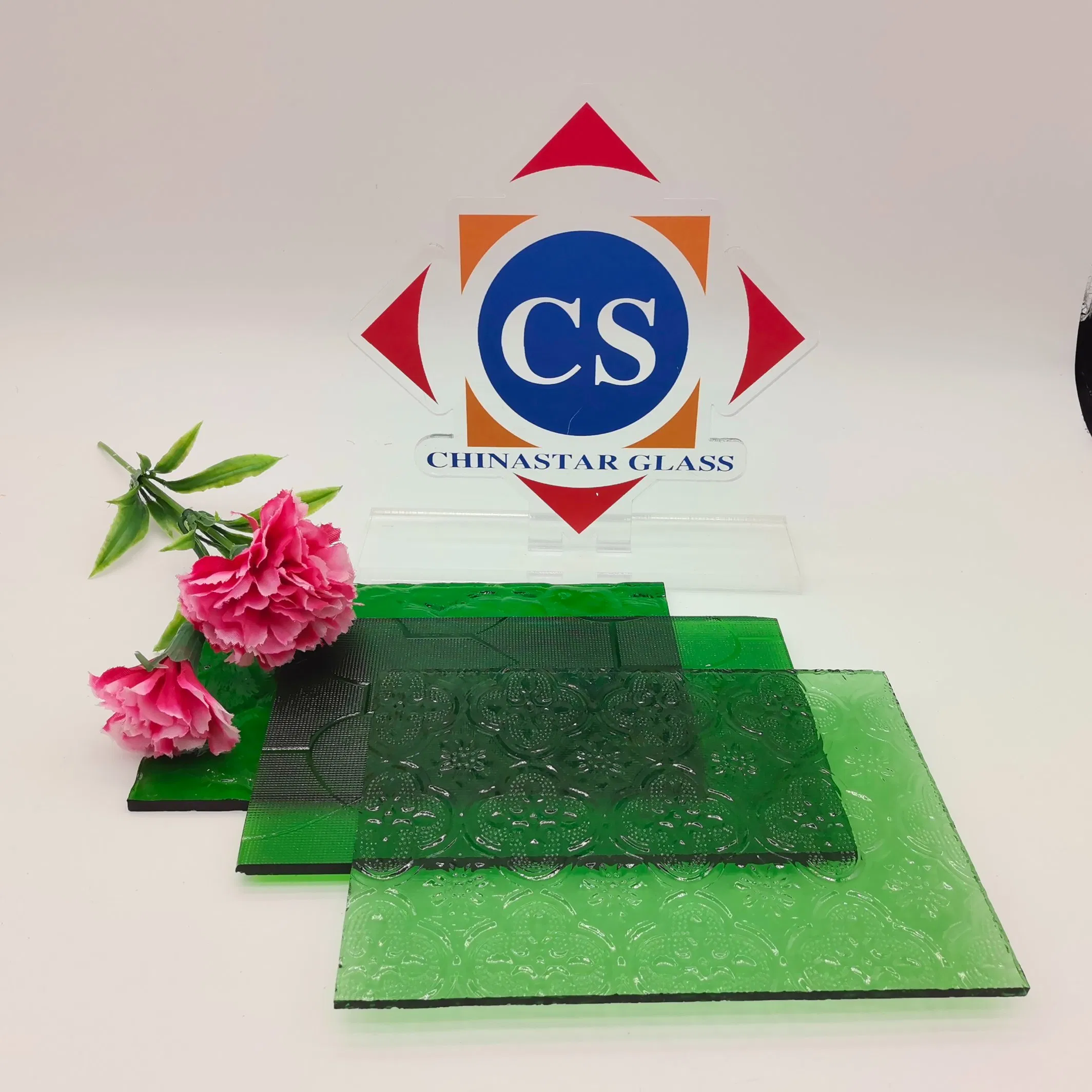 3-6mm/8/10mm High-Quality Green Patterned Glass for Doors/Furniture/Windows/Decoration