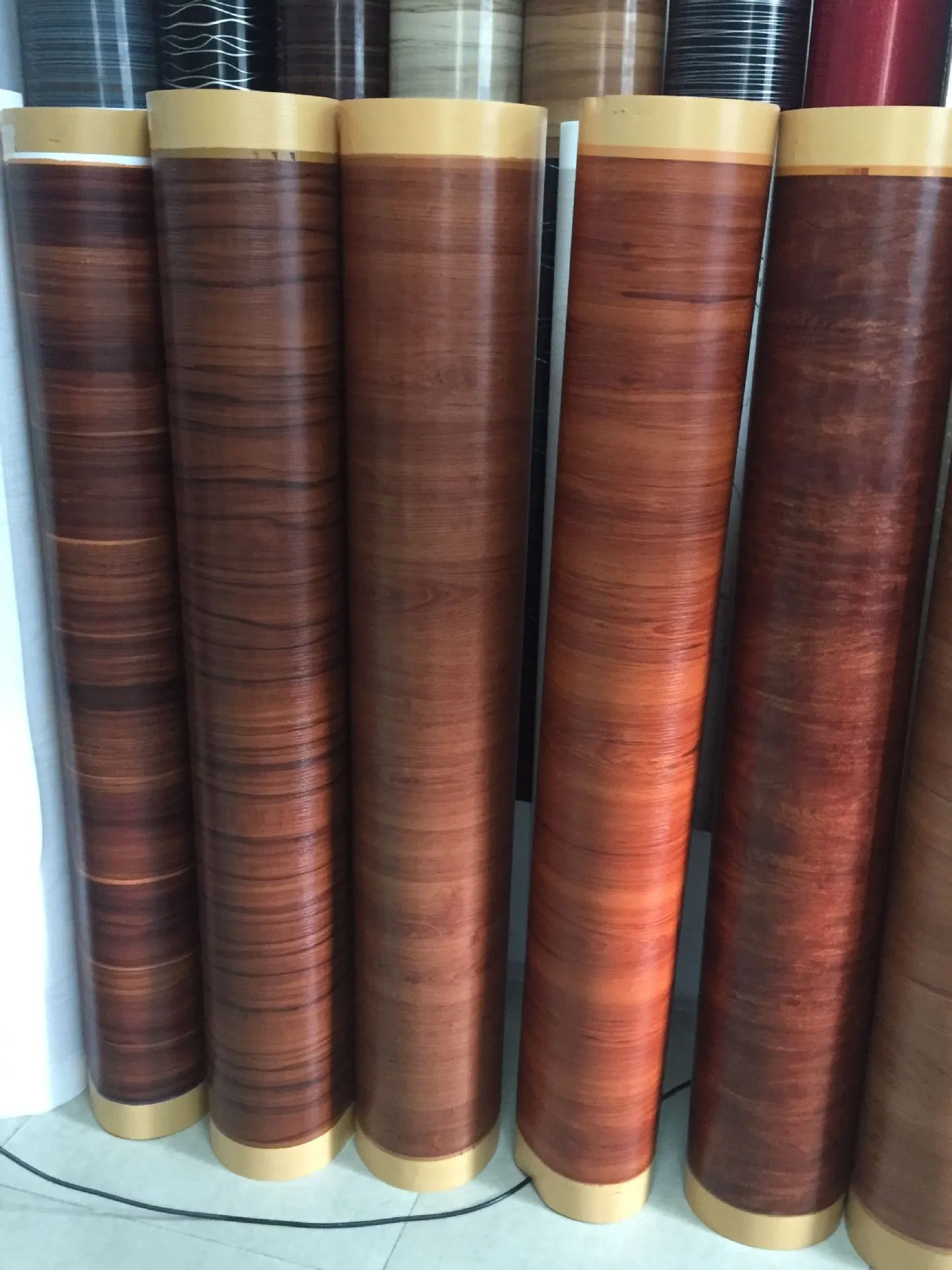 Super Clear Wood Grain Plastic PVC Sheet Roll for Decoration