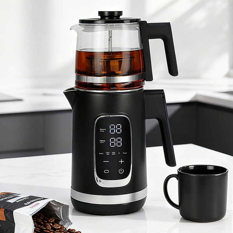 Home Appliances Turkey Kettle 1500W Cordless Electric Tea Maker Electric Portable Water Kettle with Digital Temperature Control