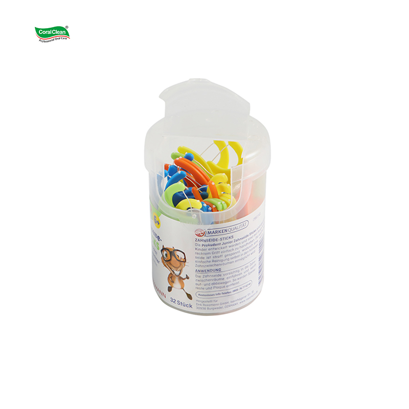 Dental Children Stick Colorful Kids Floss Dental Pick Oral Cleaning Care