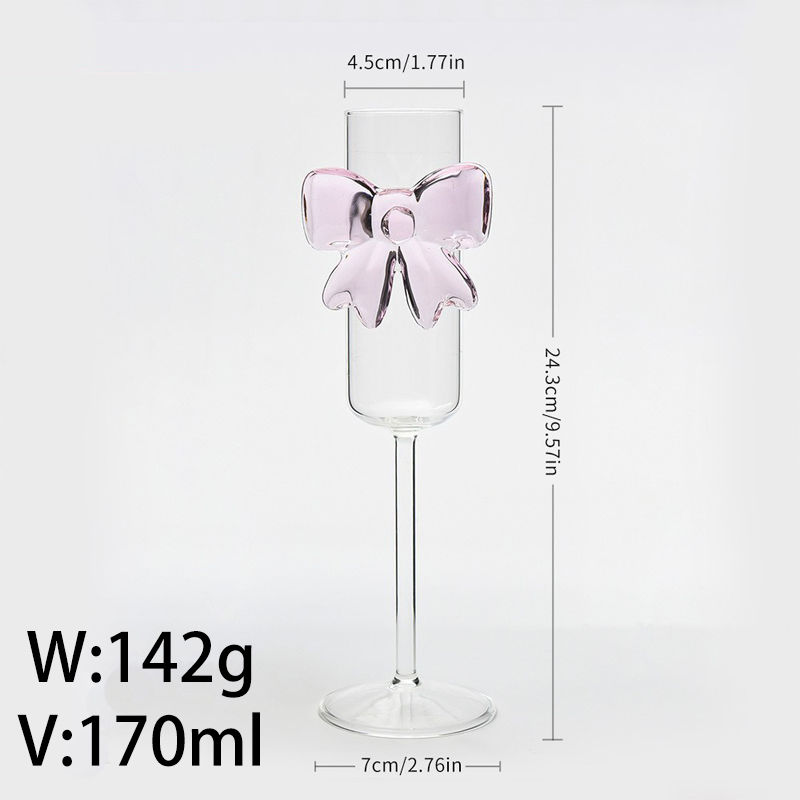 Бокал для шампанского с бантом, 240 мл