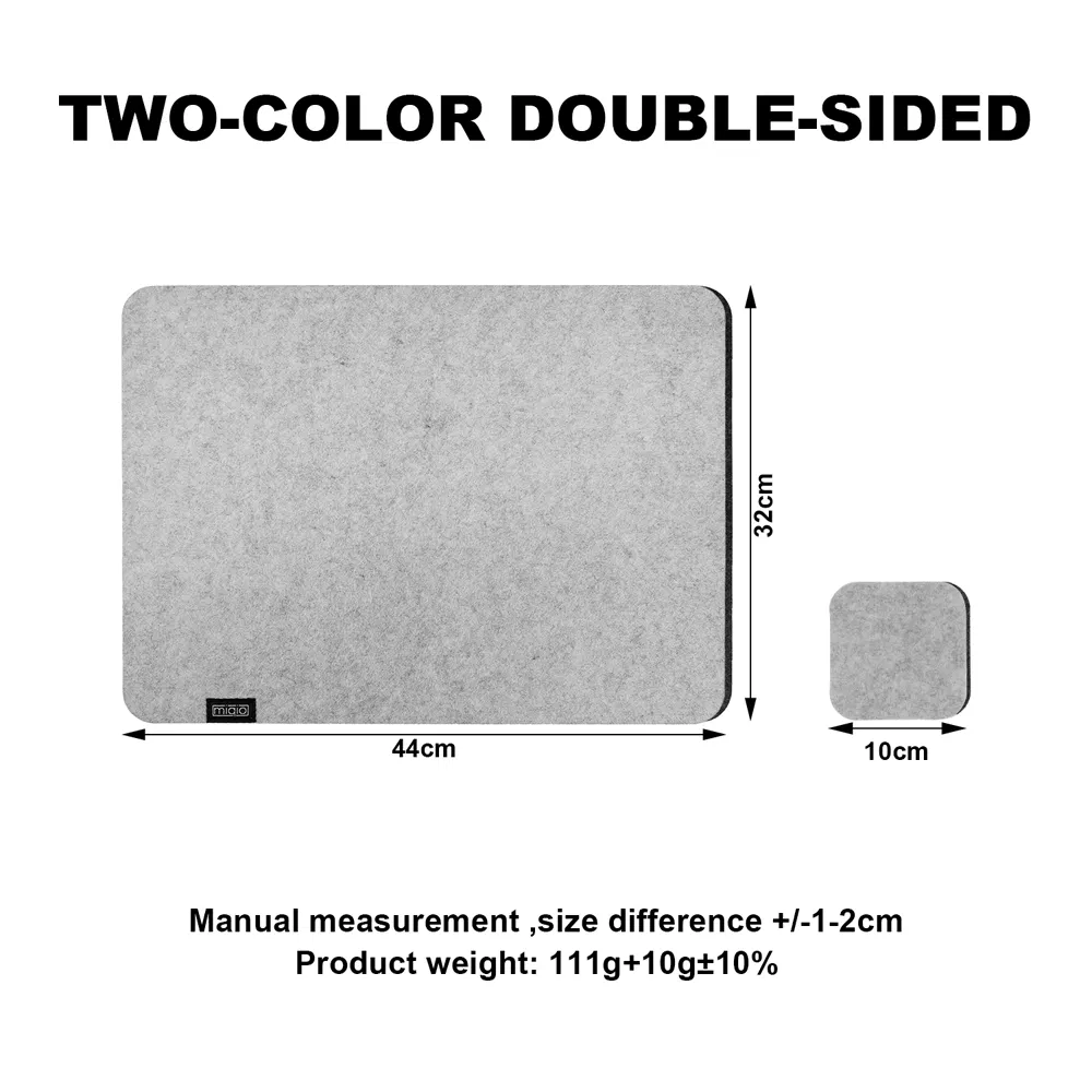 Heat Resistant Washable Place Mat Felt Table Placemats with Coaster