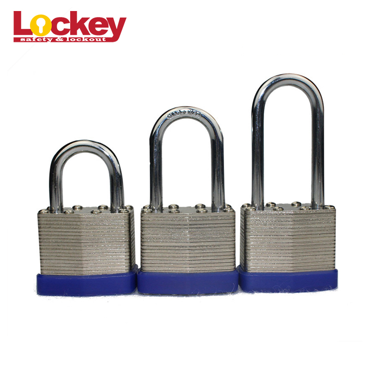 25mm Industrial Steel Shackle Laminated Safety Padlock