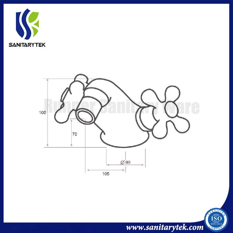 Double Handle Bathroom Bidet Faucet Mixer Tap