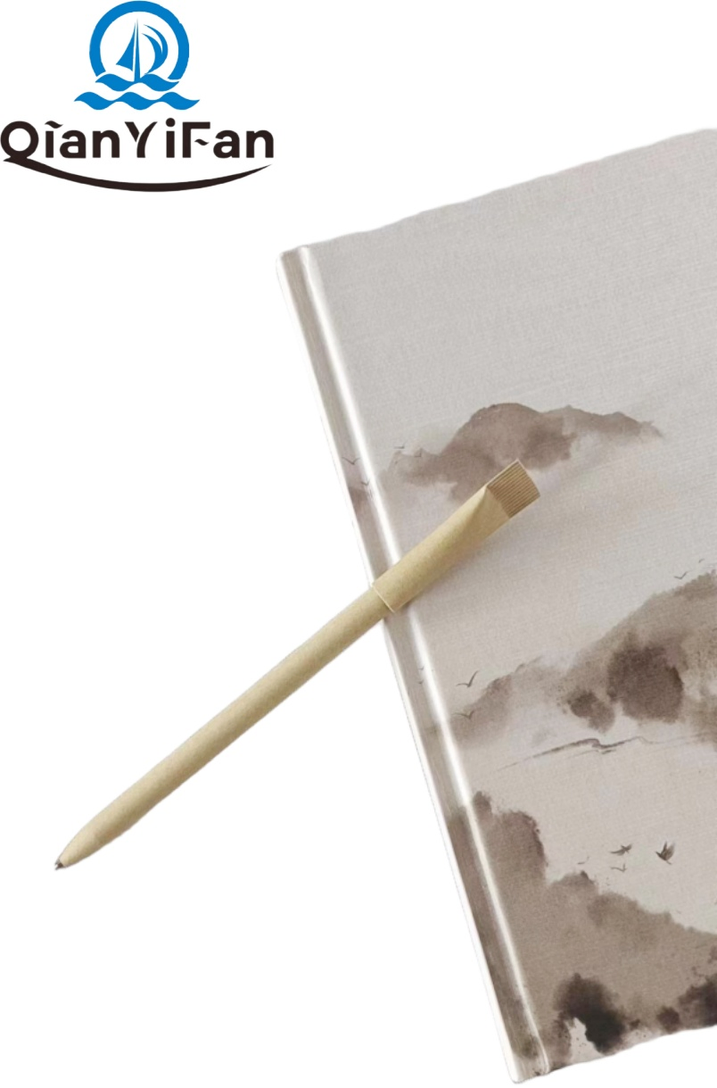 All-Paper Ballpoint Pen Wholesale Degradable Kraft Paper Advertising Pen All-Paper Tube Ballpoint Pen