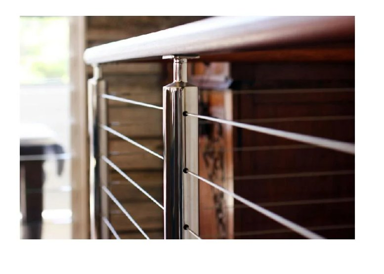 Ace High Quality Wood Posts Stainless Steel Wire Rope Cable Deck Railing