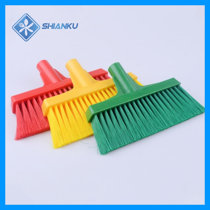 Shianku Food Grade Industrial Indoor Outdoor Soft Floor Cleaning Plastic Broom Heads