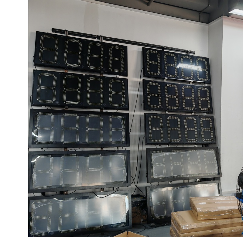8"10"12"16"18"24" Red LED Petrol / Fuel / Oil Price Signs Oil Station 7 Segment Display with Remote Gas Price LED Sign