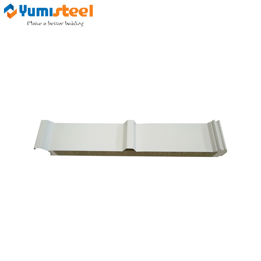White Hues A1 Fireproof Rockwool Sandwich Composite Roofing Panel
