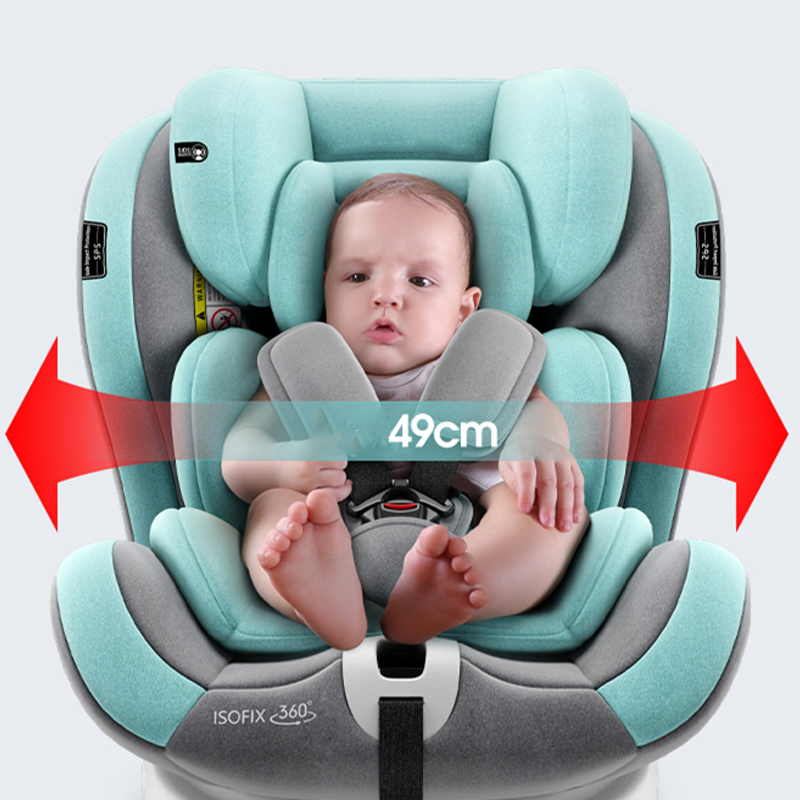 360 Degree Rotating Car Child Safety Seats 0-12 Years Full Configuration Awning Full Package Side Wings 170 Lying Angle