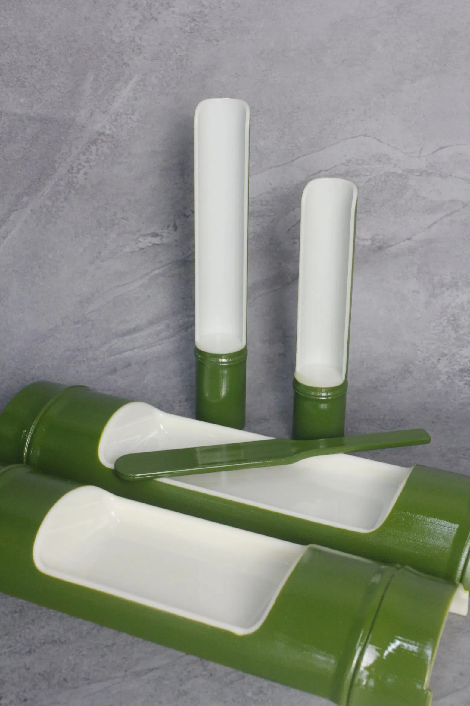 Bamboo Design Plastic Food Container for Shrimp Hotpot