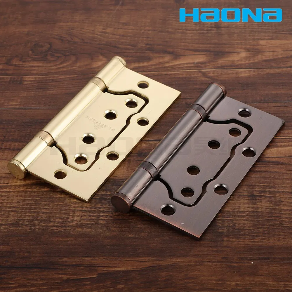 2bb Multi-Color Polished Iron Door Accessories Flush Butt Hinge with Flit Tip