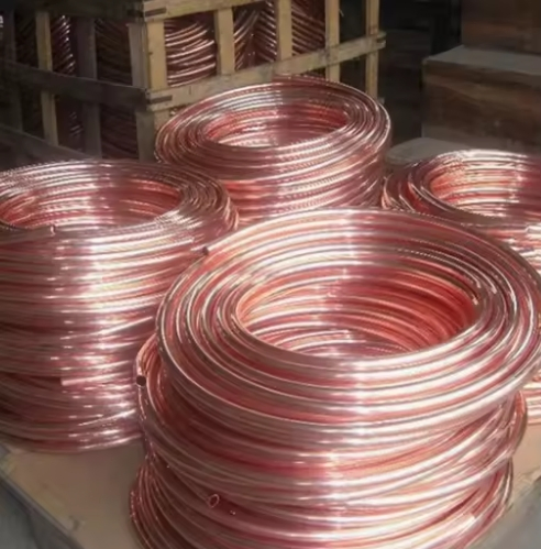 Copper Tube 1/4"+3/8"X30 Meters Used in Solar Water Heater Circuits