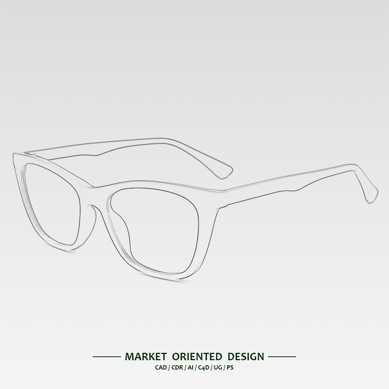 New Arrival Square Frames Wholesale Simple Fashion Design Eyewear Online for Women