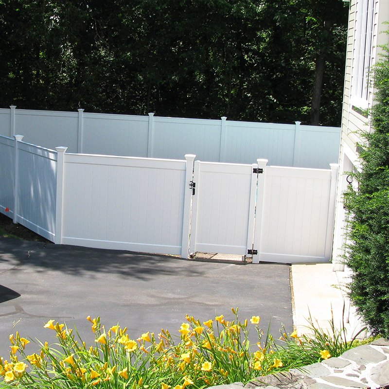 Easily Assembled Vinyl Privacy Fencing, PVC Privacy Garden Fencing, Plastic Full Privacy Yard Fencing
