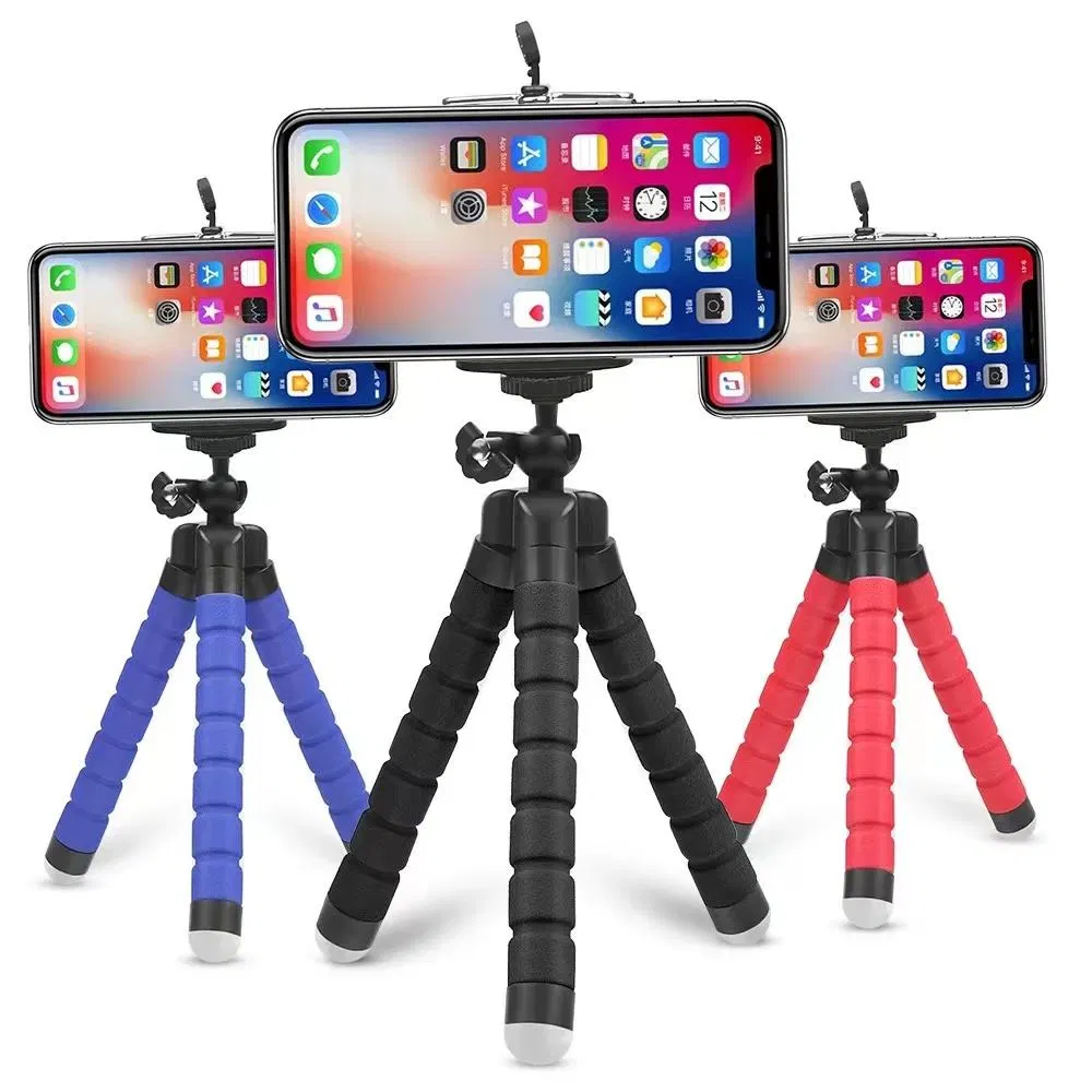 Top Seller 2022 Mini Flexible Sponge Octopus Desktop Mobile Phone Holder Tripod Stand for Smartphone