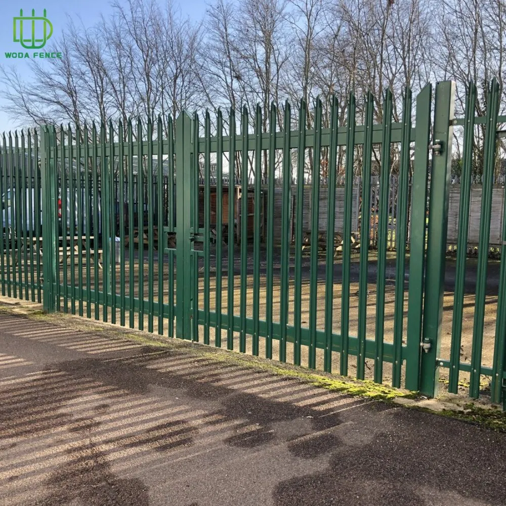 PVC Coated Aluminum Frame Palisade Fence Decorative Border Outdoor Fencing for Garden