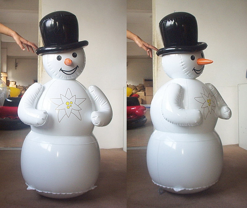 2023 New Good Elasticity Inflatable Advertising Customized Inflatable Snowman Tumbler