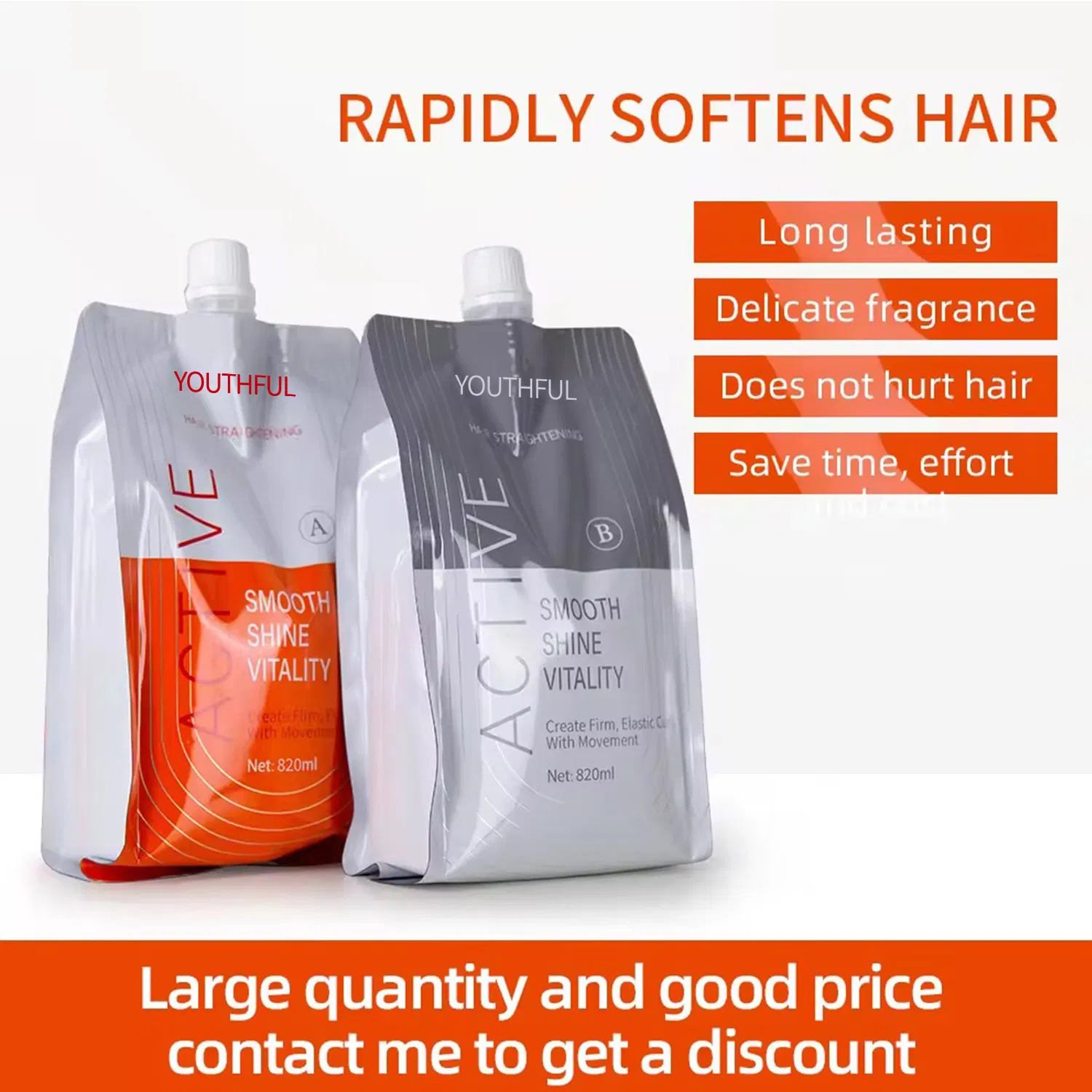 Salon Hair Rebonding Professional Hair Straightening Cream