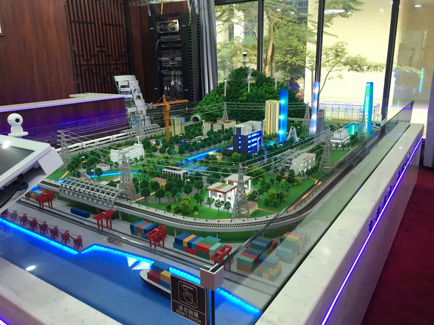 New Energy 3D Customized Power Building Scale Model with Lighting Display