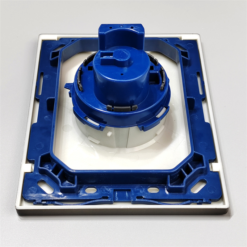 ABS Concealed Tank Toilet Press Button Gun Grey Color Bathroom Hidden Plastic Wall Flush Button Control Panel