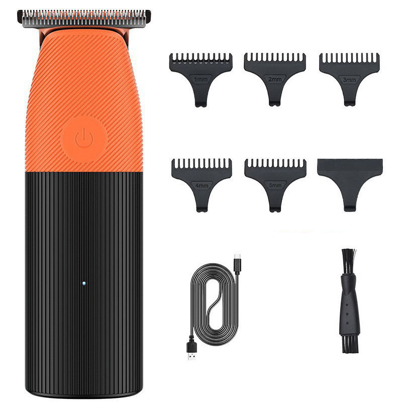 Hair Salon Professional Men's Sculpting Oil Hair Clipper Low Noise Mini Portable Rechargeable Cordless Hair Trimmer
