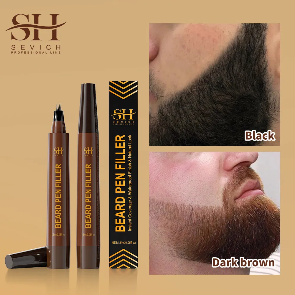 Waterproof Long Lasting Beard Moustache Pen Beard Full Enhancer Pen