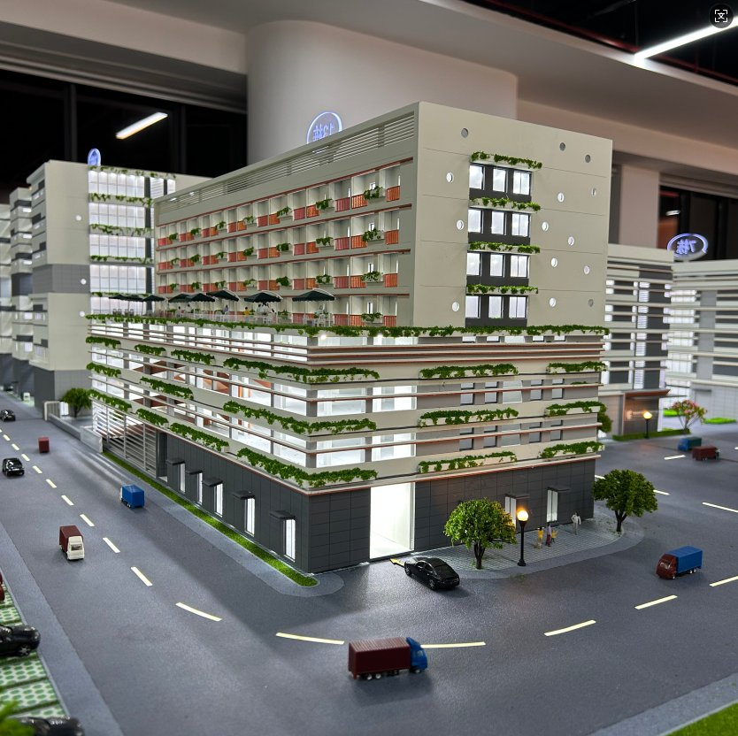 Customized Sand Table Model for Factory Building Design with Light display