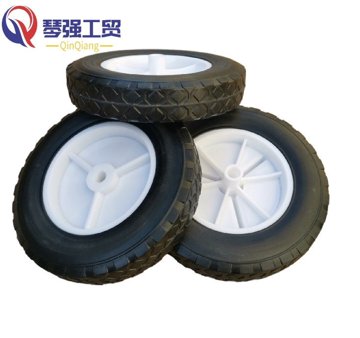Field Mower Wheel 5 6 8 Inch Solid Rubber Caster Wheel for Lawnmower with Plain Bore Mowing Machine Castor
