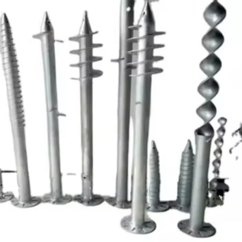 Screw Pile Foundation Anchor Galvanized Ground Screw Pile for Solar Farm Mounting
