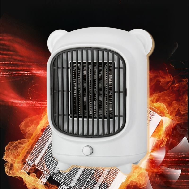 Portable Heater Small Electric Warmer Air Heaters Table Fan Small Room Heater 500W