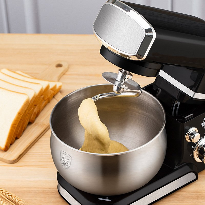 DS-5602BL Electric Stand Mixer, 6+P Speeds with 3.6qt Stainless Steel Bowl, Dough Hook, Wire Whip & Beater, for Most Home Cooks