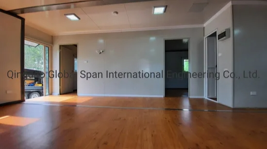 Imitation Wood Grain Double Storey Dormitory Modular Prefabricated Houses Prefab Home Container House