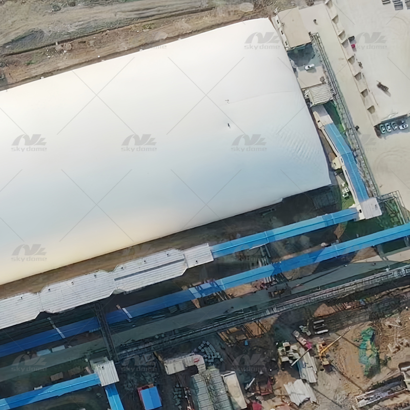 PVDF Inflatable Membrane Building Industry Coal Storage Dome