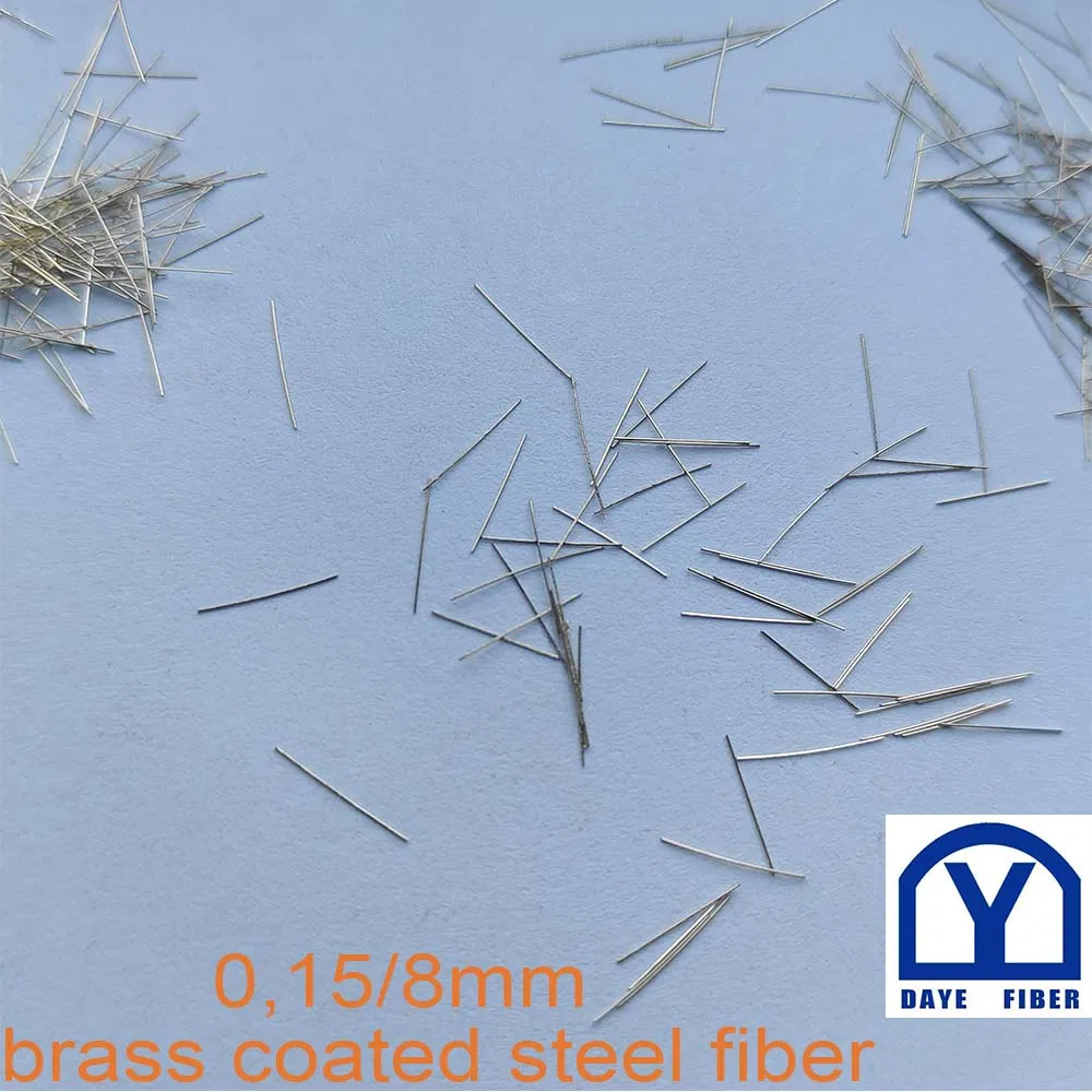 0, 15/8mm Microfiber Brass Coated Micro Steel Fiber for Concrete Safes Reinforcement