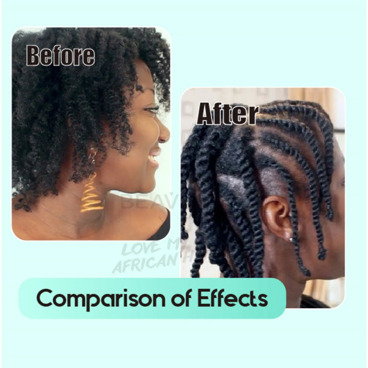 Custom African Black Hair Styling Extra Hold Shining Loc Twist Braid Gel