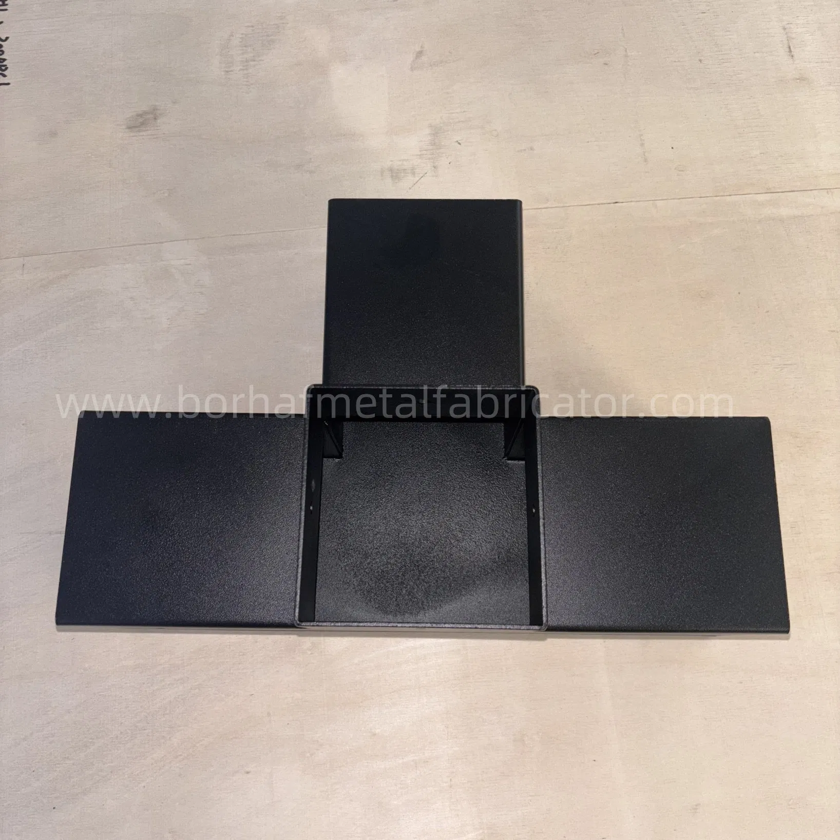Custom Cut Galvanized Steel Brackets Connecting Wood Beams in Outdoor Pavilions