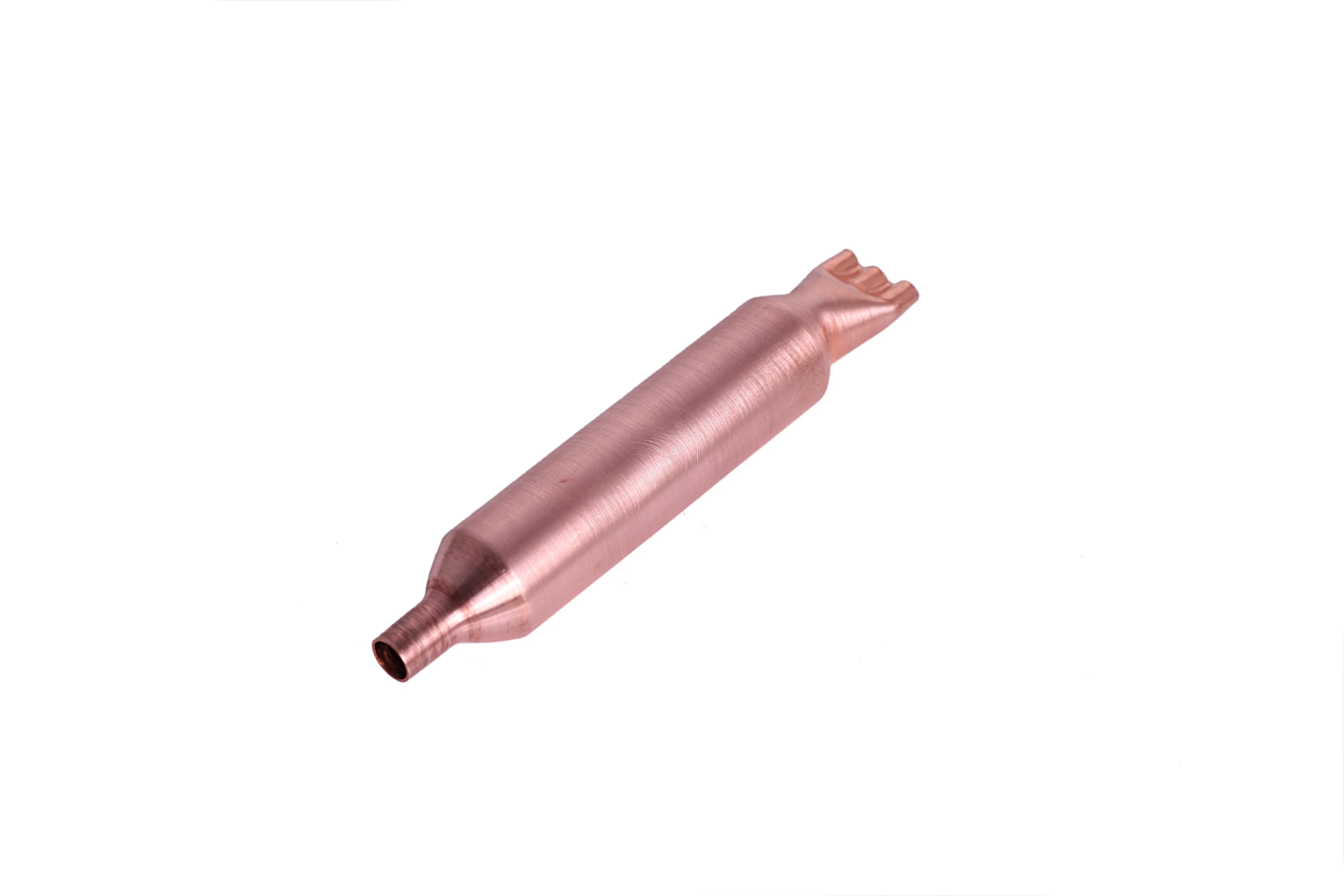 Round Flat Head AC Parts Hollow Copper 19mm Filter Drier