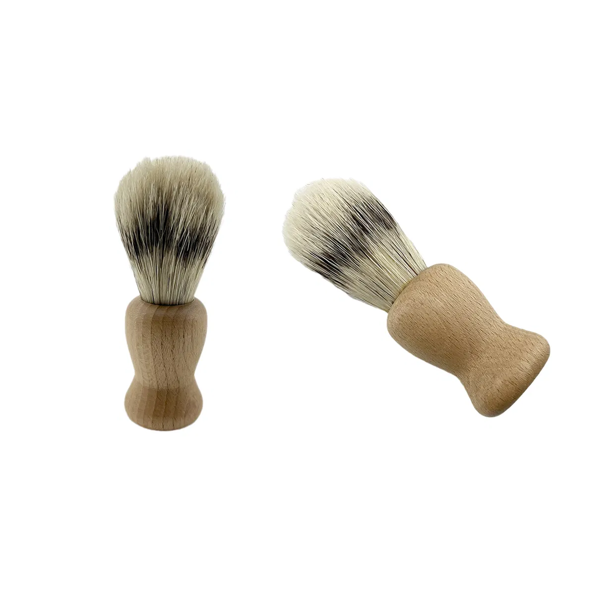 Eco Friendly Wood Beard Brush Reusable Wood Handle Shaving Brush with Nylon Hair