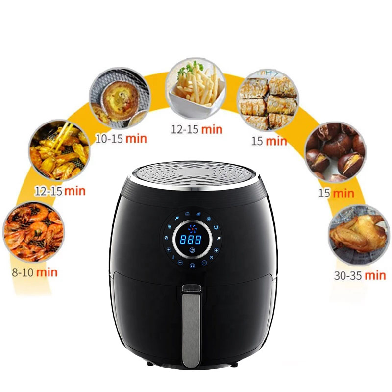 Hot Selling Home Appliance 5.5L Large Capacity Digital Air Fryer Without Oil